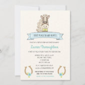 Derby Horse Baby Boy Shower Invitations (Devant)
