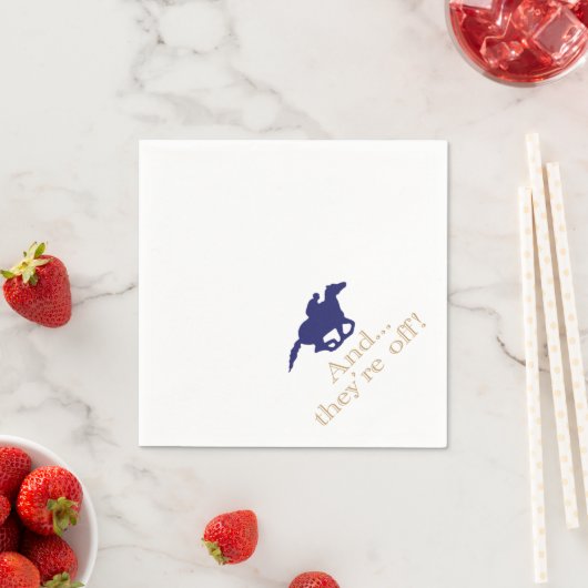 Derby Horse Racing Papieren servetten (Insitu)