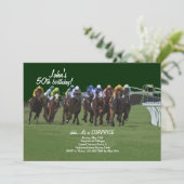 Derby Inspiration Horse Racing Invitation (Debout devant)