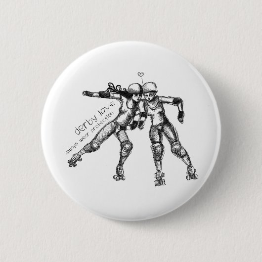 derby liefde ronde button 5,7 cm (Voorkant)