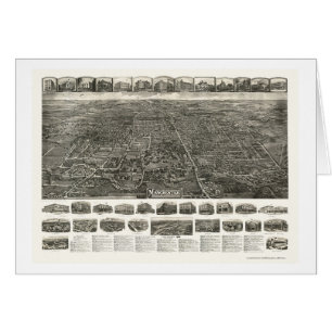 Derby (Manchester), carte panoramique de CT - 1914
