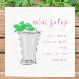 Derby Mint Julep Bar Recept Servet