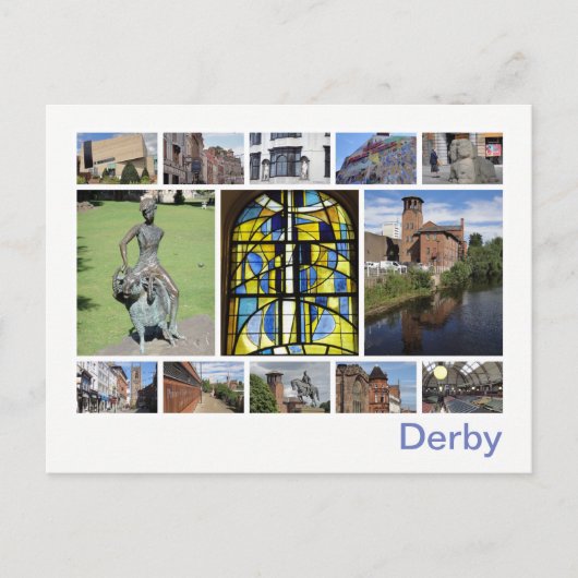 Derby multi-afbeelding briefkaart (Voorkant)