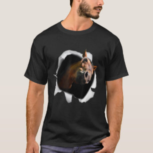 Derby Paard Behang Paardrijden Racing Dier B T-shirt