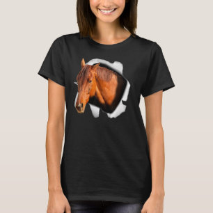 Derby Paard Behang Paardrijden Racing Dier B T-shirt