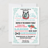 Derby Paardenrace Bruiloft Feest uitnodiging (Voorkant)