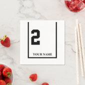 Derby Paardenrace Wit 2 Gepersonaliseerd Papier Se Servet (Insitu)