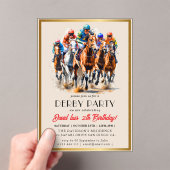 Derby party acryl uitnodigingen (Insitu (Draagbaar))