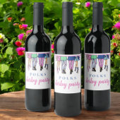 Derby Party Horse Racing Mode Preppy Custom Wijn Etiket