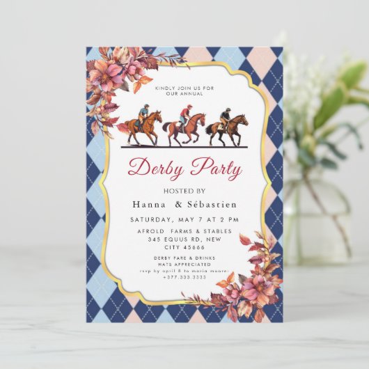 Derby Party Invitation (Debout devant)