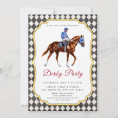 Derby Party Invitation Kaart (Voorkant)