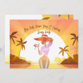 Derby Party Invitation tropicale (Devant / Derrière)