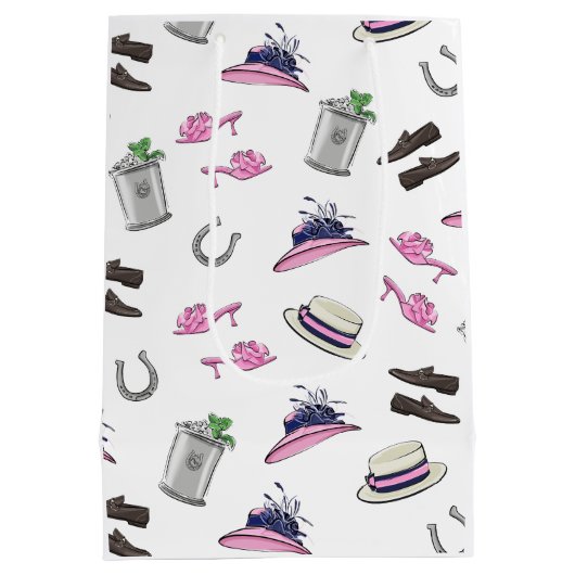 Derby Party Kleding Mint Julep Hoefijzer Medium Cadeauzakje (Achterkant)