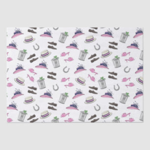 Derby Party Kleding Mint Julep Hoefijzer Tissuepapier