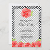 Derby Party Red Roses Invitations (Devant)