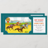 Derby Party Ticket Kaart (Voorkant / Achterkant)