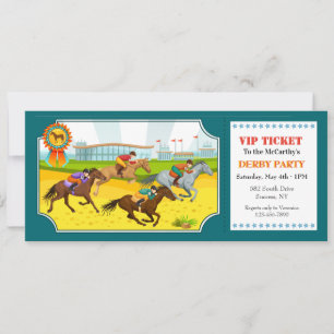 Derby Party Ticket Kaart