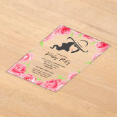 Derby Pet en Rozen Derby Party Acryl Uitnodigingen (Laagn)