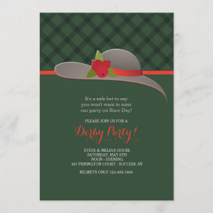 Derby Pet Invitation Kaart