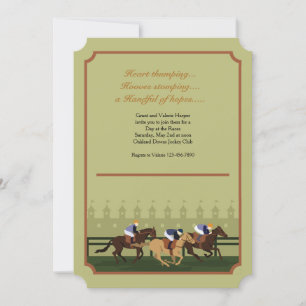 Derby Race Track Invitation Kaart