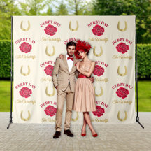 Derby Rozen & Hoefijzers Step en Repeat Achtergron