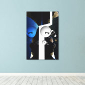Derby 's nachts canvas afdruk (Insitu (Houten vloer))