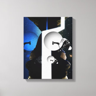 Derby 's nachts canvas afdruk