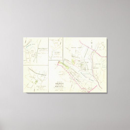 Derby, Shelton Canvas Afdruk (Voorkant)