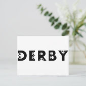 derby : skullphabet briefkaart (Staand voorkant)