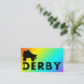 derby : skullphabet-schaats visitekaartje (Staand voorkant)