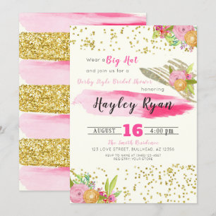 Derby Style Big Pet Bridal Shower Kaart