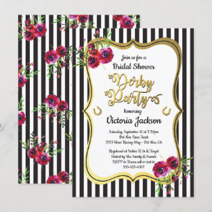 Derby ThMED Bridal Shower Invitations Kaart