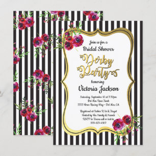 Derby ThMED Bridal Shower Invitations Kaart