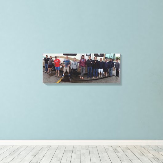 Derby Trip 2013 RV Canvas Afdruk (Insitu (Houten vloer))