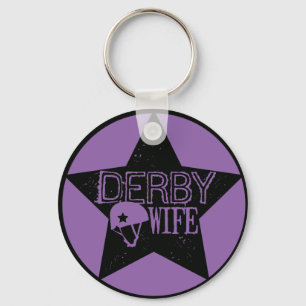 Derby Wife, Roller Derby Sleutelhanger