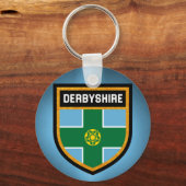 Derbyshire Flag Sleutelhanger (Voorkant)