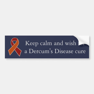 Dercum's Disease Awareness Ribbon Bumpersticker