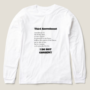 Derde Amendement Grondwet Protest Toestemming Tri-Blend Shirt