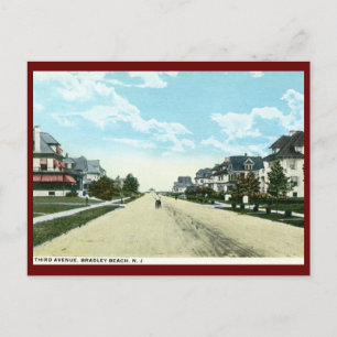 Derde avenue, Bradley Beach, NJ  Briefkaart
