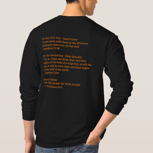 Derde dag driad design met scriptie t-shirt (Achterkant)