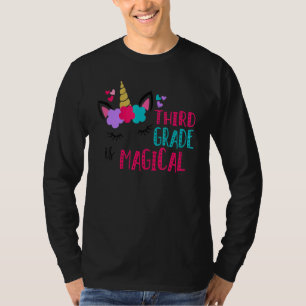 Derde eenhoorn eerste dag van de school meisjes 1 t-shirt