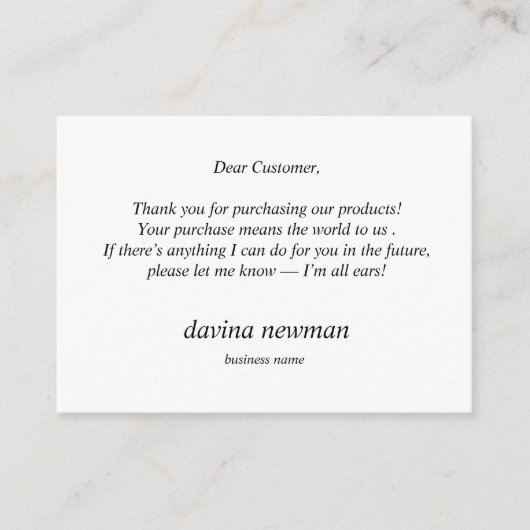 Derde Eye Gold Moon Klant Dank je Boho Informatiekaartje (Voorkant)