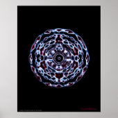 Derde frequentie ogen en kroon Chakra Poster (Voorkant)