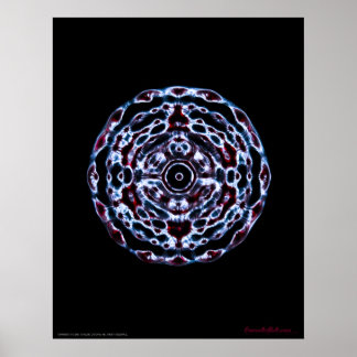 Derde frequentie ogen en kroon Chakra Poster