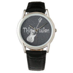 Derde fusiegas gitaar Black Horloge