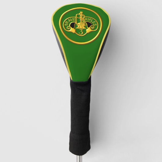 Derde gepantserde Cavalry Regiment "Brave Rifiles" Golfheadcover (Voorkant)