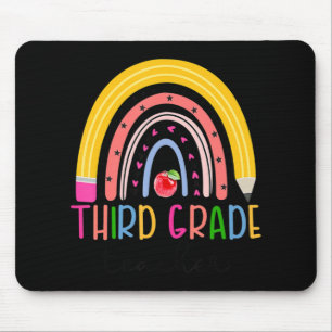 Derde graad leraar regenboogleraar terug naar scho muismat