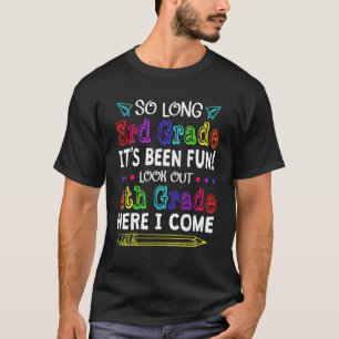 Derde graad welkom vierde graad terug naar Scho T-shirt