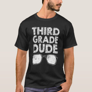 Derde grade Kerel Zonnebrillen Leerster terug naar T-shirt