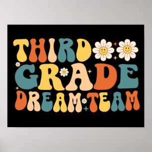 Derde groep droomteam naar school poster
